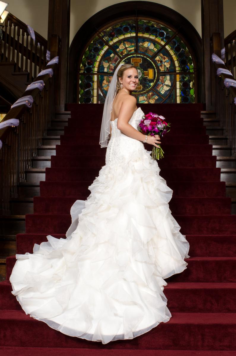 This bride's beauty on her wedding day has been documented for preservation, by Robertsons' Warehouse Photography, Wichita, KS