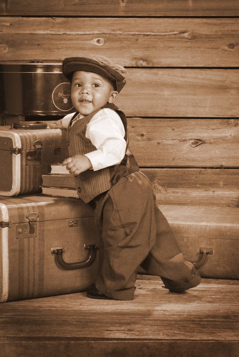 Old Time Toddler Picture by Robertsons' Warehouse Photography, Wichita, KS