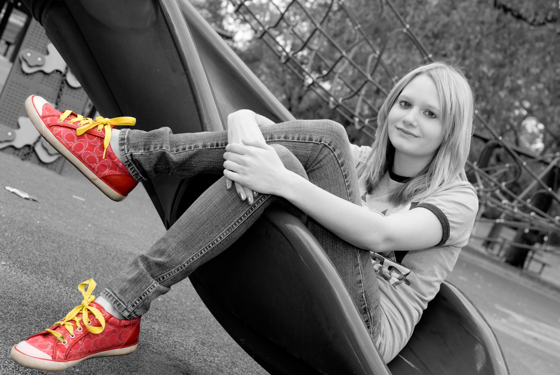 Courtney Jacobs, Maize High School Senior "It was much more fun than I thought it would be. Doug was great. Thank you," by Robertsons' Warehouse Photography, Wichita, KS