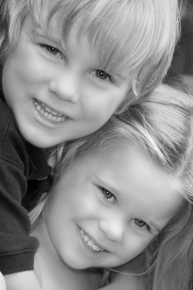 Brother & Sister Being Kids in Pictures by Robertsons' Warehouse Photography, Wichita, KS