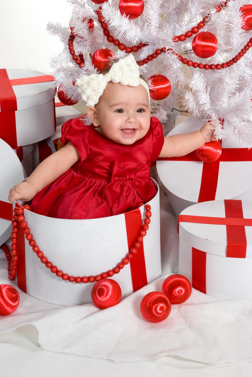Baby Package - Baby Girl's 1st Christmas Picture - by Robertsons' Warehouse Photography, Wichita, KS