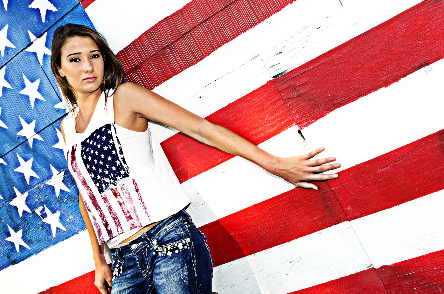 Movie look special effect brings punch to this senior portrait by Doug Robertson, Master Photographer, Wichita, KS.