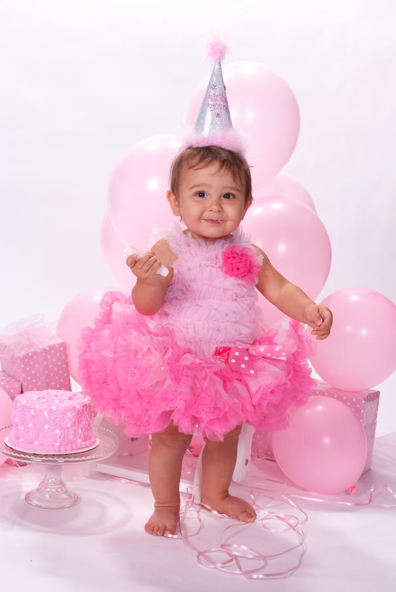 Picture of 1 Year Old Birthday Girl in Tutu by Robertsons' Warehouse Photography, Wichita, KS